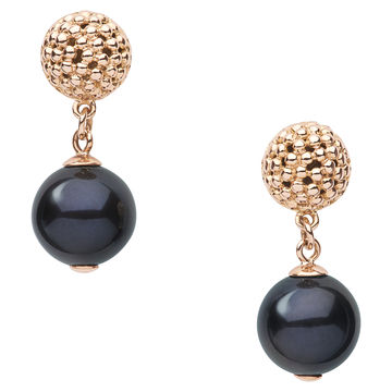 Effervescence Black Pearl Drop Earrings (£690.00).  Night or day, the sumptuous combination of a soft, rounded 18ct bubble cluster stud and handpicked freshwater pearl drop make these Effervescence Black Pearl Drop Earrings a mark of true sophistication. Catching the light, the modern and classic coalesce effortlessly, offering unrivalled richness and depth.