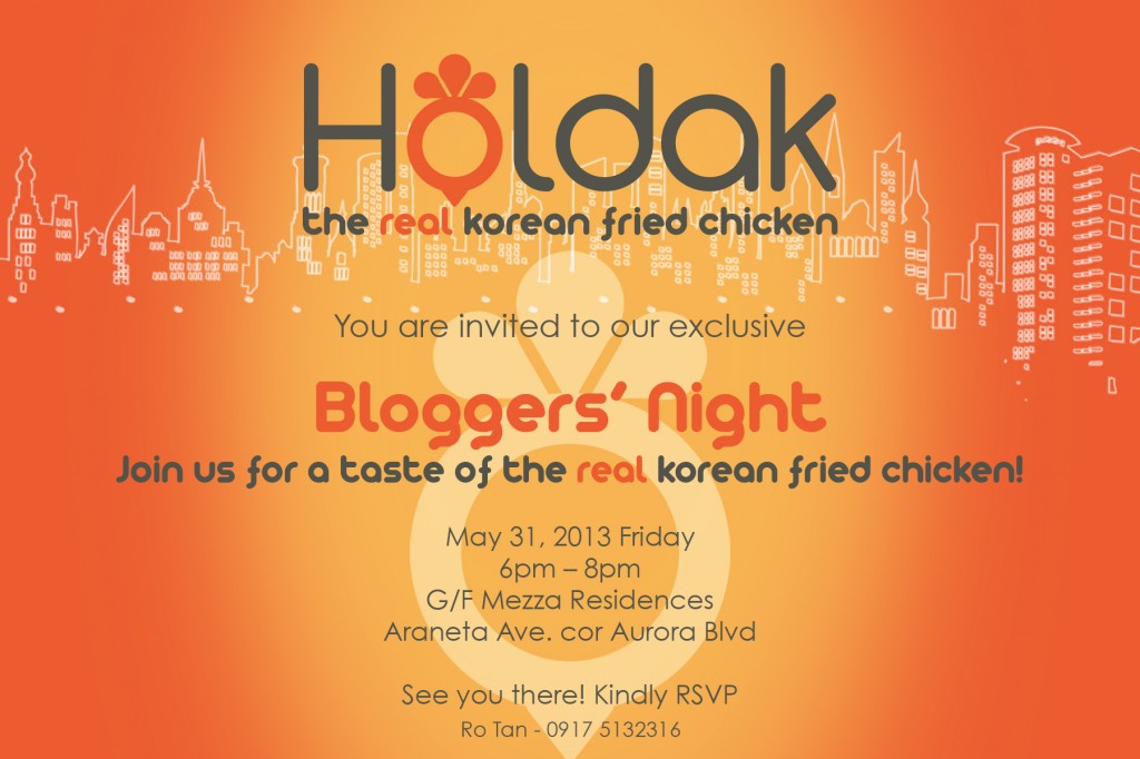 Bloggers Night Invitation